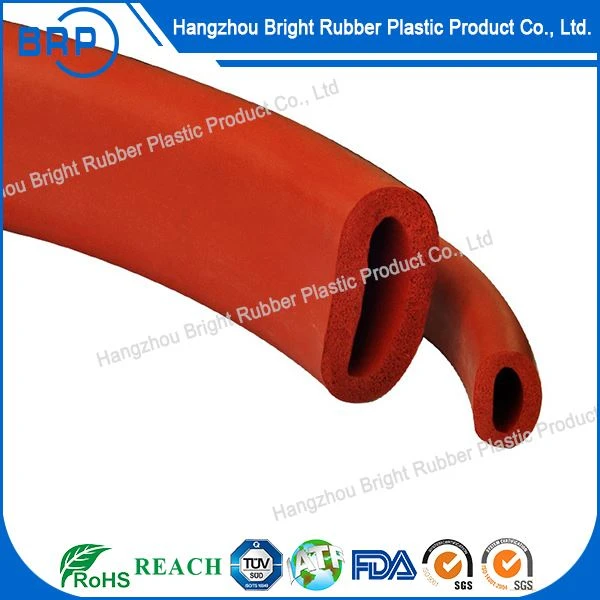 Joint en caoutchouc extrudé en Silicone résistant à la chaleur, cordon éponge de forme différente personnalisé/Tube d'étanchéité en mousse de silicone