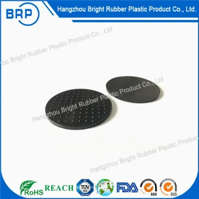 PAD DE PROTECTION DE RÉSÉBRAL ROUND SILICONE Black Anti - Mat de glissement