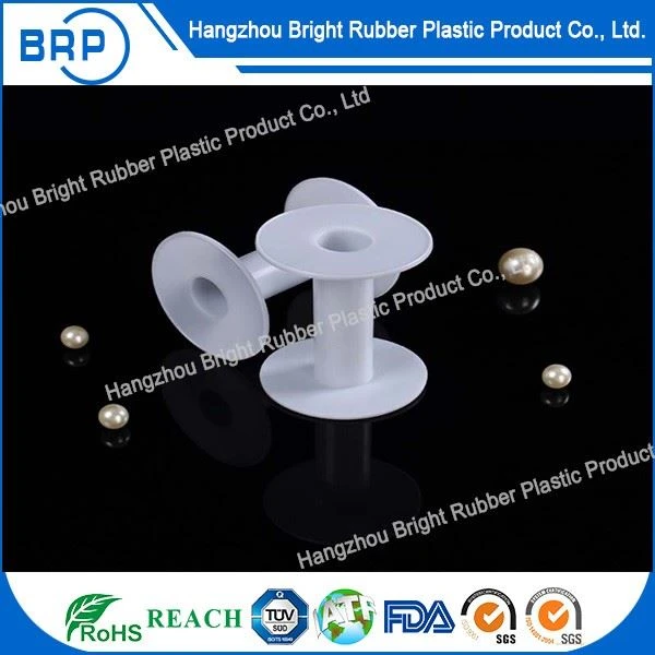 Custom White Plastic Spool For Cords, Ropes, Wires, Thread