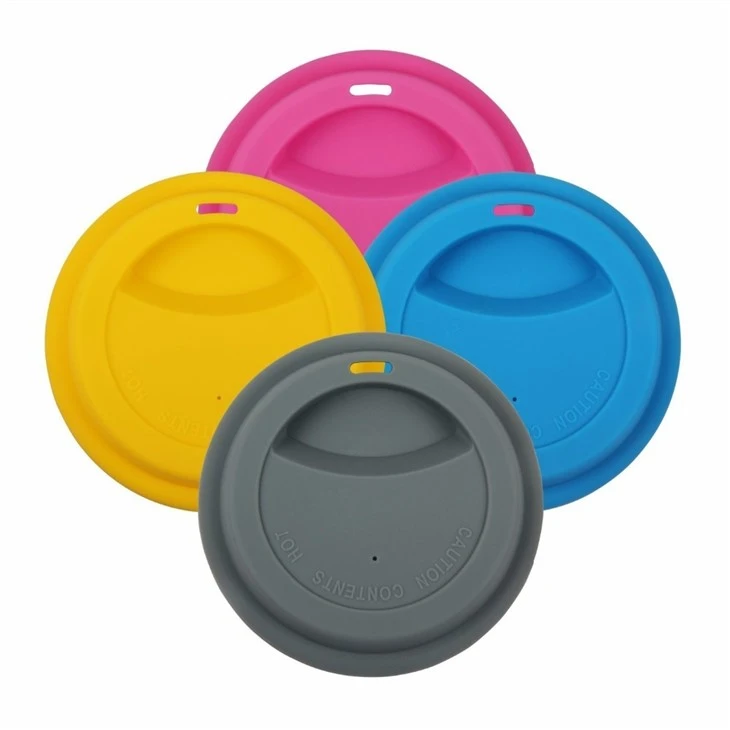 Colorful FDA Silicone Rubber Caps For Coffee