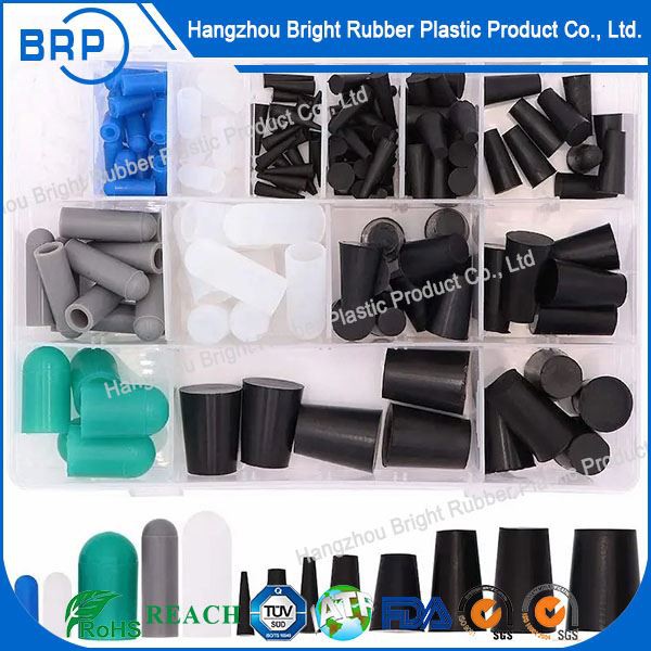Bouchons d'extrémité en caoutchouc de silicone imperméables, bouchons en caoutchouc