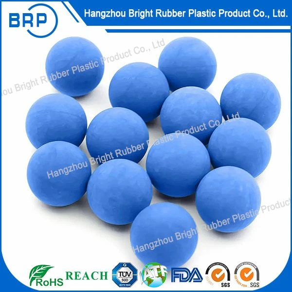 Jouet en caoutchouc de silicone pour chien de compagnie, balle rebondissante en caoutchouc coloré, solide, haute